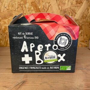 Apéro Box contenant 4 terrines bio-Urgence fringales-Ferme de la Rousse